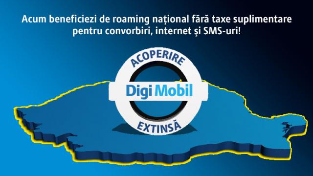<b>Digi Mobil confirmă la nivel oficial Limita de 100 MB pe lună pentru traficul de date În roaming național</b>Vă anunțăm săptămâna trecută cu privire la faptul că de pe 16 iulie&nbsp;clienții Digi Mobil au beneficiat de trafic de date prin roaming național oferit în parteneriat cu Vodafone. Apoi în aceeași zi am aflat că roamingul național de date...