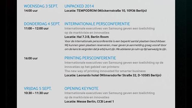 <b>Samsung trimite invitații pentru lansarea lui Galaxy Note 4 de pe 3 septembrie; Evenimentul Unpacked e confirmat!</b>E momentul să scoatem calendarele și să le bifăm cu roșu în dreptul datei de 3 septembrie, când Samsung are organizat un nou eveniment Unpacked. Cu emblema IFA inclusă, după cum vedeți în imaginea de mai jos, invitația ne promite ceva nou în...