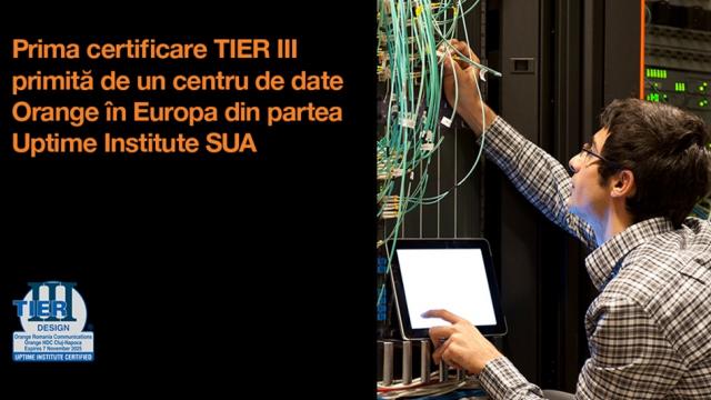 <b>Cluj-Napoca Vest, primul centru de date Orange din Europa cu certificare Uptime Tier III</b>Orange Business marchează un moment semnificativ în industria IT din România prin obținerea certificării Uptime Tier III Design pentru centrul de date Cluj-Napoca Vest. Acest progres reprezintă o premieră pentru Orange în Europa și totodată pentru un..