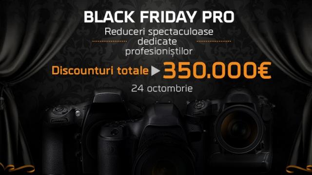 <b>F64 anunță campania de reduceri Black Friday PRO pentru data de 24 octombrie; discount-uri În valoare totală de peste 350.000 euro</b>Astăzi, cei de la F64, magazinul online axat în special pe vânzarea de produse destinate pasionaților de fotografie și nu numai, anunță prin intermediul unui newsletter faptul că pe data de 24 octombrie vom putea lua parte la evenimentul de...