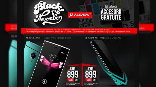 <b>Allview surprinde cu super prețuri de Black Friday pentru pasionații de tehnologie</b>Nu doar retailerii locali pregătesc oferte speciale și discounturi de Black Friday, ci și brandurile locale de telefoane mobile. Printre ei se număra Allview, care anunță un val de discounturi între 21 și 23 noiembrie. &nbsp; Astfel, începând cu...