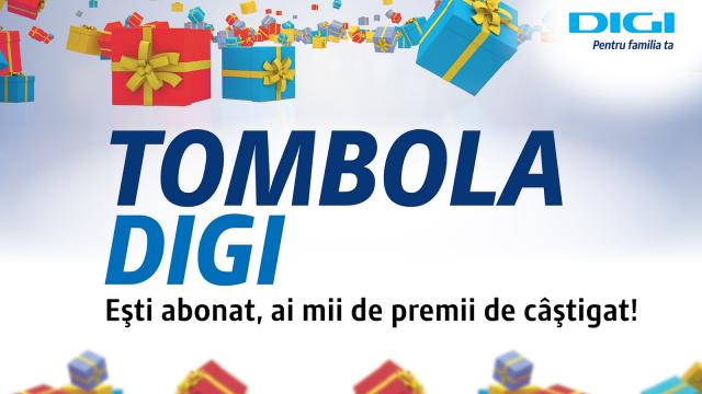 <b>RCS & RDS organizează o nouă Tombola Digi, cu 3500 de premii puse În joc</b>RCS & RDS a anunțat organizarea în perioada 5 - 19 decembrie a unei noi ediții a "Tombolei Digi", pentru a răsplăti abonații pentru fidelitatea lor. Vor fi oferite 3500 de premii cu această ocazie, printre care și 300 de televizoare LED, 150 de...
