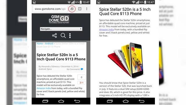 <b>Funcția Reader Mode din Chrome pentru Android poate fi activată acum de toți utilizatorii</b>Odată cu noua versiune a browser-ului Chrome pentru Android, cei de la Google au introdus și o altă funcție ce se poate dovedi foarte utilă pentru utilizatorii, informație despre care vă informam anterior chiar aici. Astăzi, aflăm că funcția...