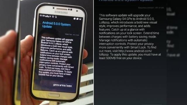 <b>Samsung Galaxy S4 Google Play Edition primește actualizarea la Android 5.0 Lollipop</b>După ce anterior, Samsung Galaxy S5 primea actualizarea la Android 5.0 Lollipop, iată că începând de astăzi, noua versiune Android își face apariția și pe Samsung Galaxy S4 Google Play Edition, update ce va ocupa în jur de 500 MB spațiu în...