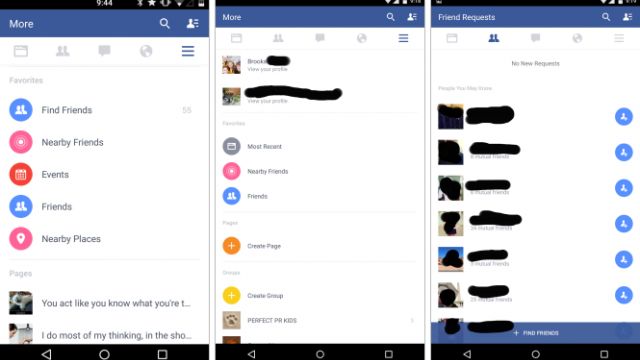 <b>Facebook testează o nouă interfață pentru aplicația sa oficială de pe Android, lanseaza aplicatia Groups (Video)</b>Se pare că Facebook testează o nouă interfață pentru aplicația sa oficială de pe Android, care va adopta o abordare de tip Material Design. Noua versiune ar fi ajuns deja la câțiva utilizatori norocoși, care au parte de UI-ul pe care îl vedeți...