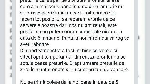 <b>GamerLand.ro oferă o explicație legată de eroarea site-ului prin care sunt oferite console și jocuri la 0 lei</b>După cum știți, acum câteva zile prin intermediul paginii de Facebook Mobilissimo ați descoperit faptul că site-ul gamerland.ro comercializează console și jocuri video la prețuri de 0 lei, aceasta fiind o situație similară cu cea în care și...