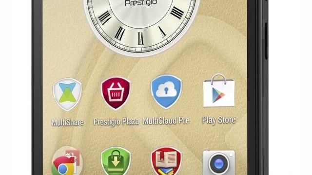 <b>Prestigio anunță noul smartphone MultiPhone 5550 Duo, dotat cu ecran IPS de 5.5 inch și cameră de 13 MP</b>Prestigio a anunțat astăzi lansarea primului său smartphone pe anul 2015, modelul MultiPhone 5550 Duo, pe care îl puteți vedea mai jos. Acest device este de fapt un phablet, cu diagonală de 5.5 inch și Android 4.4 la bord. &nbsp; Handsetul oferă o...