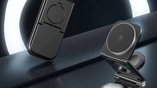 <b>Stație de încărcare wireless 3 în 1 pentru telefon, căști și smartwatch - la sub 90 de lei și cu livrare gratuită</b>Pe lângă telefon mai purtăm cu noi și alte gadget-uri, fie în buzunar, la încheietura mâinii sau pe degete mai nou acum că au apărut în peisaj inelele smart. Până când acestea din urmă vor deveni mai populare, ne raportăm la telefon