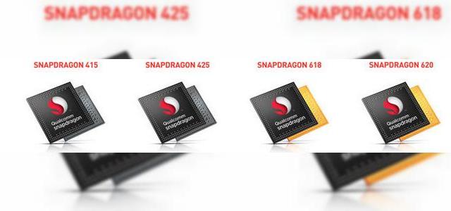 <b>Qualcomm anunţă 4 noi procesoare bazate pe core-uri Cortex A53 şi A72: Snapdragon 425, 415, 620 şi 618</b>Qualcomm a anunţat astăzi 4 noi procesoare din gama Snapdragon, care aduc &icirc;mbunătăţiri &icirc;n gama midrange. E vorba despre noi modele din familia Snapdragon 400, dar şi din seria Snapdragon 600. &nbsp; Din prima gamă fac parte Snapdragon...