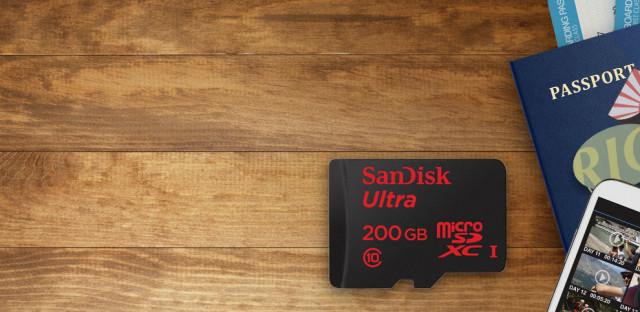 <b>MWC 2015: SanDisk anunţă un card microSD de 200 GB</b>Dacă vi se pare prea mult 128 GB pe un card microSD de pe telefonul vostru, ei bine aflaţi că SanDisk a trecut la nivelul următor. Cum? Lans&acirc;nd un card microSD cu spaţiu de stocare de 200 GB. &nbsp; Acesta este un card UHS-1 de clasa 10, ceea...