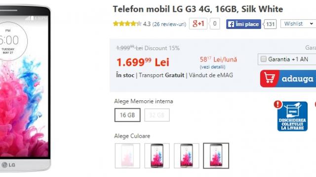 <b>eMAG revine cu o nouă campanie de reduceri în perioada 10 - 16 martie; smartphone-uri și tablete cu prețuri foarte atractive</b>&Icirc;n așteptarea vremii ceva mai călduroase, cei de la eMAG decid astăzi să dea startul unei noi campanii speciale de reduceri care aduce discount-uri de p&acirc;nă la 45% la smartphone-urile 4G LTE și 30% la tabletele ce dispun de conectivitate...