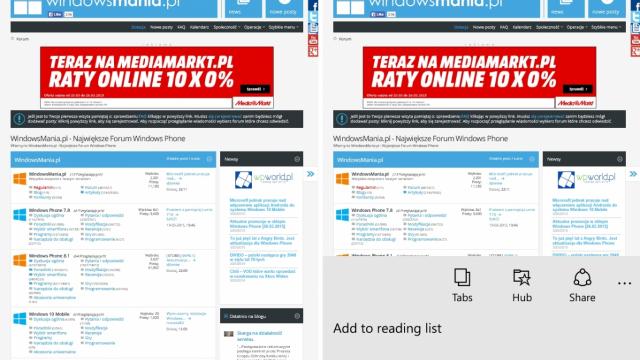 <b>Noi capturi de ecran ne prezintă browserul Project Spartan în acţiune pe telefoane</b>Pe măsură ce zvonurile despre "casarea" lui Internet Explorer se &icirc;nmulţesc, apar şi tot mai multe detalii despre Project Spartan. Prezentat succint la evenimentul oficial de debut al lui Windows 10, acest browser are parte de o scăpare astăzi,...