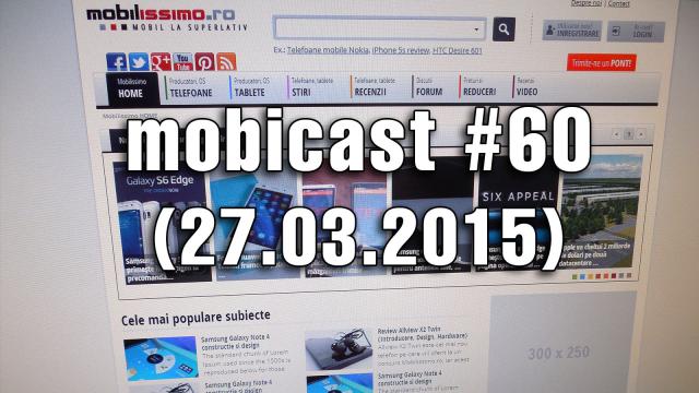 <b>Mobicast 60: Podcast Mobilissimo.ro despre lansări ASUS, scăpări HTC One M9+ şi One E9 şi greva la Telekom România (Video)</b>A trecut o săptăm&acirc;nă mai puţin aglomerată dec&acirc;t precedentă, cea &icirc;n care ne-am familiarizat cu Samsung Galaxy S6 şi Galaxy S6 Edge, dar asta nu &icirc;nseamnă că nu au apărut noi terminale pe firmament. Pe l&acirc;ngă acestea...