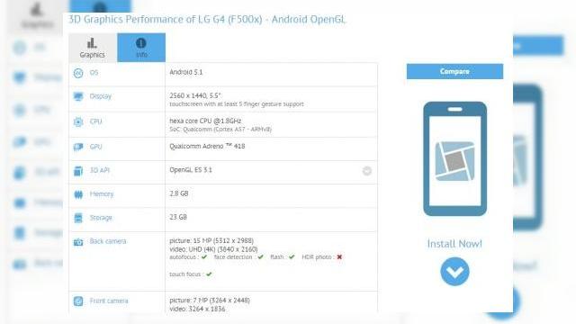 <b>Specificațiile lui LG G4 sunt dezvăluite de GFXBench; primim un procesor Snapdragon 808 și cameră foto de 16 megapixeli</b>De vreme ce imaginile anterior sosite pe web s-au dovedit a prezenta de fapt un succesor pentru modelul LG G3 Stylus, &icirc;ntrebările cu privire la următorul flagship a sud-coreeniilor de la LG revin pe buzele noastre. P&acirc;nă la sosirea unor noi...
