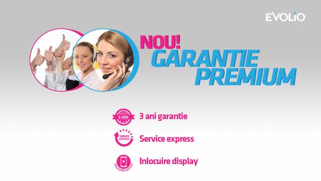 <b>Evolio anunţă lansarea noului serviciu de Garanţie Premium, ce asigură înlocuirea de ecran spart indiferent de cauze</b>Evolio a anunţat astăzi lansarea noului serviciu de Garanţie Premium, ce va permite &icirc;nlocuirea fără cost suplimentar a display-ului unui smartphone, indiferent de motivele defecţiunii. Serviciul poate fi cumpărat &icirc;n acelaşi timp cu...
