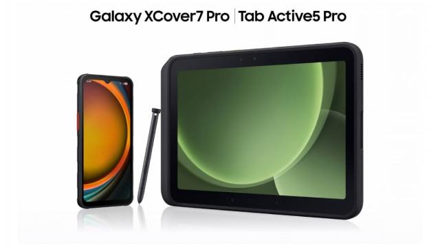 <b>Samsung prezintă smartphone-ul robust Galaxy XCover 7 Pro; Sosește alături de tableta Galaxy Tab Active5 Pro</b>În urmă cu ceva timp aflam că Samsung pregătește noi device-uri robuste din gama XCover. Ei bine, iată că ziua de luni, 14 aprilie, ne aduce lansarea lui Galaxy XCover 7 Pro, un nou smartphone rezistent la praf, apă și șocuri. Nu sosește singur