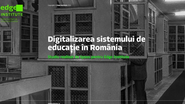 <b>Tehnologie avem, dar nu știm ce să facem cu ea; Elevii sunt considerați mai competenți digital decât profesorii și părinții, arată studiul Edge Institute și Ipsos</b>Aproape 3 din 4 români sunt de acord că școala românească trebuie să adopte mai intens tehnologia digitală, potrivit unui nou studiu publicat de Edge Institute, realizat împreună cu Ipsos în august 2025. Chiar dacă procentul celor care consideră digitaliz