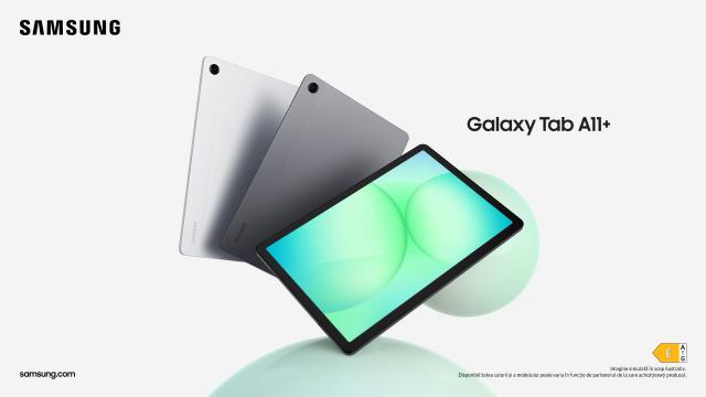 <b>Samsung lansează Galaxy Tab A11+, o tabletă cu ecran de 90 Hz, baterie mare și preț accesibil</b>Samsung Galaxy Tab A11+ a fost lansată oficial în România, o tabletă cu un pachet de specificații echilibrate, destinată celor care vor o soluție accesibilă, dar capabilă, pentru muncă, școală sau relaxare. Designul e inspirat din seria Galaxy S, cu..