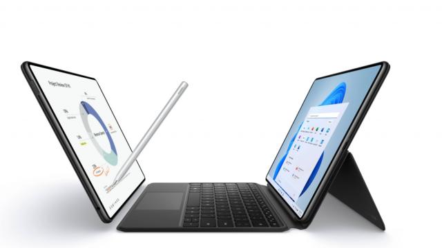 <b>Huawei inaugurează o serie nouă de tablete: MatePad Edge e un 2 în 1, cu 24 GB RAM, 1 TB stocare</b>Huawei intră într-o nouă etapă a evoluţiei tabletelor sale, odată cu inaugurarea seriei MatePad Edge. E vorba despre un dispozitiv 2 în 1, care tocmai a scăpat pe web şi se va lansa odată cu seria Mate 80 şi Mate X8.