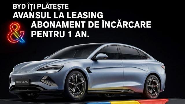 <b>Ofertă Black Friday de la BYD pentru companii din România; leasing fără avans și 1 an de încărcare gratuită</b>BYD a lansat o ofertă de Black Friday dedicată firmelor din România, disponibilă până pe 31 decembrie 2025: leasing fără avans și un an de încărcare gratuită în rețeaua PPC blue. Oferta este realizată în parteneriat cu UniCredit Leasing și PPC blue și se 