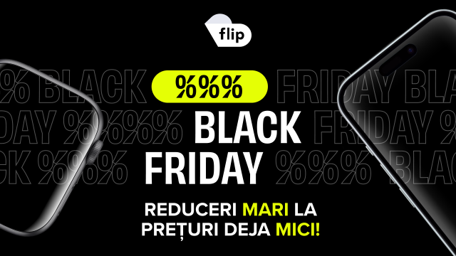 <b>Flip depășește 76 milioane lei de Black Friday; peste 28.000 de clienți aleg produse recondiționate</b>Flip.ro raportează rezultate notabile pentru campania extinsă de Black Friday 2025, desfășurată timp de o lună în România, Bulgaria, Ungaria și Grecia. Potrivit informațiilor oferite de companie, s-au înregistrat vânzări totale de peste 76 milioane de lei
