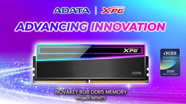 <b>XPG impresionează juriul CES 2026; Memoriile NOVAKEY RGB DDR5 iau premiul Best of Innovation</b>Deși mai sunt câteva săptămâni bune până la startul târgului de tehnologie CES 2025 din Las Vegas, producătorii se grăbesc să dezvăluie produsele vedetă pe care le vor aduce la fața locului, printre aceștia numărându-se și XPG