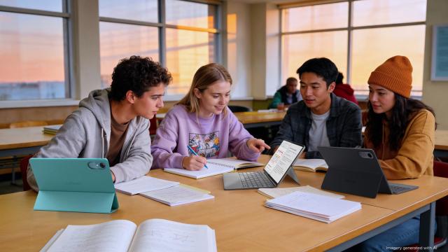 <b>Lenovo propune tablete cu inteligență artificială pentru educație - cum sunt prezentate utilizările în școli</b>Lenovo încearcă să poziționeze tabletele sale ca soluție principală pentru elevi și studenți, într-un context în care laptopurile rămân încă standardul. Ideea nu e nouă, dar compania insistă pe formatul hibrid, cu tastatură și stylus, care permite utiliza