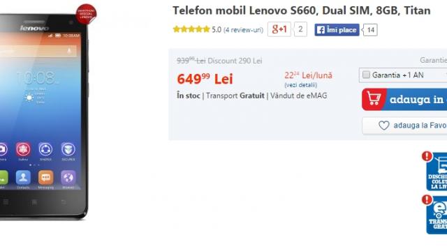 <b>Promoțiile continuă la eMAG în perioada 14 - 20 aprilie; smartphone-uri și tablete cu prețuri speciale</b>Deși cei de la eMAG tocmai ce au desfășurat o campanie specială de reduceri cu ocazia sărbătorilor de Paște, iată că astăzi este anunțat un nou eveniment de cumpărături ce ne aduce reduceri importante &icirc;n perioada 14 - 20 aprilie....