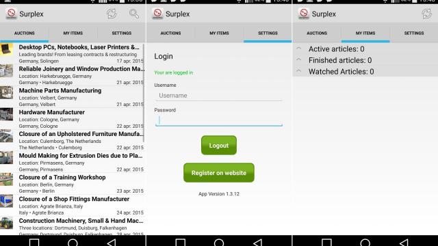 <b>Surplex, aplicația de licitații ce implică vânzarea și cumpărarea de utilaje second-hand este acum disponibilă pe Android și iOS</b>Deși &icirc;n mare majoritate a timpului aici pe Mobilissimo, testăm jocuri, astăzi vom arunca o privire asupra unei aplicații destinate comerțului online de utilaje second-hand. Este vorba despre Surplex, aplicație dezvoltată de firma cu aceeași...