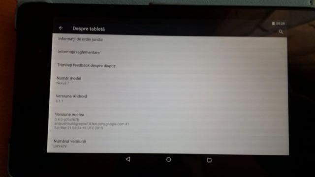 <b>Nexus 7 (2013) primește actualizarea la Android 5.1.1 în România</b>Un lucru foarte apreciat de către utilizatorii terminalelor Nexus, este și faptul că actualizările Android sosesc timp de c&acirc;țiva ani buni la fel de rapid ca &icirc;n cazul produselor recent lansate pe piață. Nexus 7 (2013) este o tabletă ce...