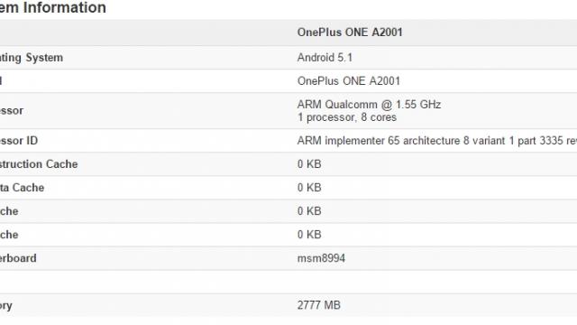 <b>Un device OnePlus, cu procesor octa-core la bord, se afișează în GeekBench</b>După cum știm, anul acesta chinezii de la OnePlus se pregătesc pentru lansarea unui succesor a lui One, device ce ar trebui să aducă îmbunătățiri la mai toate capitolele. Deși informații concrete despre acest terminal încă nu au...