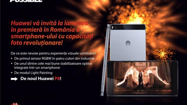 <b>Huawei P8 se lansează săptămâna viitoare oficial și în România</b>Cu toate că Huawei P8 se află în redacția Mobilissimo de ceva timp, acesta primind chiar și o video-recenzie, iată că pentru săptămâna viitoare compania chineză ne pregătește debutul pe plan local al acestui telefon. Evenimentul va...