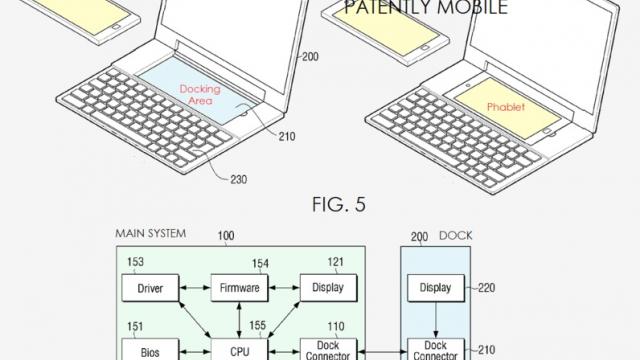 <b>Samsung brevetează un notebook dual OS, cu dock pentru phablet</b>Biroul SUA de Brevete şi Trademark-uri a publicat un nou brevet Samsung pentru o nouă generaţie de notebook dual OS, care vine cu un dock pentru phablet inclus. Invenţia aminteşte puţin de un PadFone şi nu e prima oară c&acirc;nd auzim că Samsung...