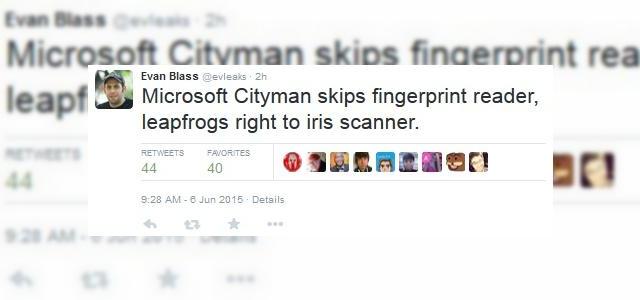 <b>Microsoft Lumia 940 XL ar putea aduce un scanner pentru iris (zvon)</b>Cu toate că senzorul de amprente este o componentă main-stream pe care mai toți producătorii &icirc;ncep a o integra pe telefoanelor lor, se pare că &icirc;n China mai ales, s-a trecut la o altă metodă de autentificare, și anume scanarea irisului....