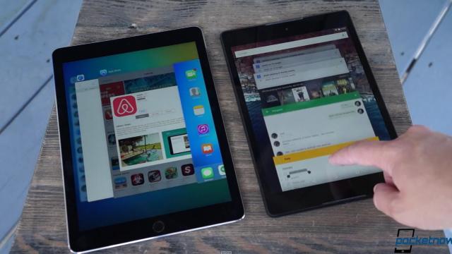 <b>Android M versus iOS 9 într-o bătălie a variantelor pentru dezvoltatori; Supuse la test hands on în faţa camerei (Video)</b>Acum că iOS 9 a fost anunţat la WWDC 2015, e momentul să vedem şi o comparaţie &icirc;ntre Android M şi iOS 9. Cei de la Pocketnow au pus m&acirc;na pe release-urile pentru dezvoltatori ale noilor platforme şi le compară &icirc;n regim hands on...