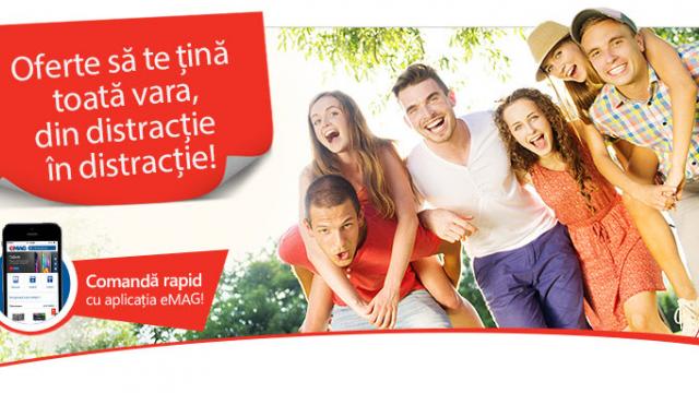 <b>eMAG ne-a pregătit oferte de vacanță în perioada 16 - 22 iunie; iată ce putem alege</b>Cum pe unii dintre noi ne mai despart doar c&acirc;teva săptăm&acirc;ni de concediu, sau poate chiar mai puțin, cei de la eMAG s-au g&acirc;ndit că acesta este un moment numai bun de a reveni cu o campanie de reduceri speciale. Noua campanie va fi...
