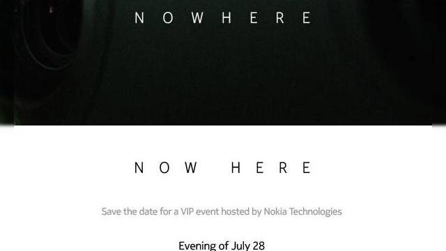 <b>Nokia postează un teaser pentru un eveniment VIP programat pentru 28 iulie</b>Nokia Technologies a &icirc;nceput să trimită invitaţii la un nou eveniment, care va avea loc pe 28 iulie, acesta păr&acirc;nd să fie un eveniment VIP. Nu vă aşteptaţi ca noi smartphone-uri să fie anunţate, de vreme ce Nokia nu are permisiunea...