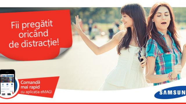 <b>eMAG oferă prețuri speciale pentru produsele Samsung în perioada 20-27 iulie</b>O nouă campanie marca eMAG ce debutează astăzi este reprezentată de o serie de reduceri aplicată pentru produsele Samsung din gamă, promoție ce se desfășoară timp de o săptămână în perioada 20 - 27 iulie. Ca de fiecare dată,...