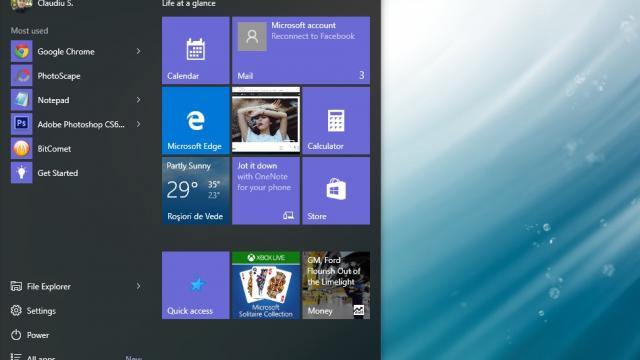 <b>Windows 10 este acum disponibil! Cortana, Microsoft Edge și alte elemente de noutate la pachet</b>Așa cum am aflat acum ceva timp, ziua de 29 iulie avea să fie momentul &icirc;n care Windows 10 urma a fi făcut disponibil comercial pentru utilizatori, lucru ce se și &icirc;nt&acirc;mplă. Această nouă versiune a sistemului de operare dezvoltat de...