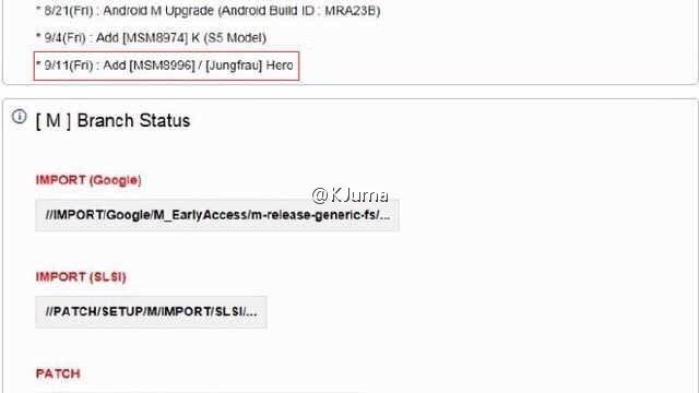 <b>Samsung Galaxy S7 în varianta cu procesor Snapdragon 820 îşi face apariţia în documente interne</b>&Icirc;n ultima săptăm&acirc;nă am asistat la surprinzător de multe zvonuri despre Galaxy S7. &Icirc;nt&acirc;i am aflat că el ar putea sosi mai devreme dec&acirc;t ne aşteptam, apoi am văzut un presupus benchmark al acestui terminal şi acum...