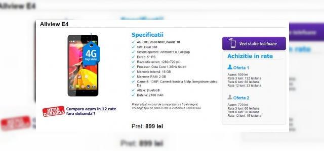 <b>Digi Mobil dezvăluie 4 smartphone-uri Allview încă nelansate; E4, E4 Lite, P5 Energy și P8 Energy</b>Ieri, operatorul Digi Mobil dezvăluia faptul că &icirc;ncep&acirc;nd din luna septembrie, clienții vor beneficia și de tehnologia 4G LTE, un standard ce ne permite viteze superioare de transfer a datelor. Odată cu acest anunț descoperim și...