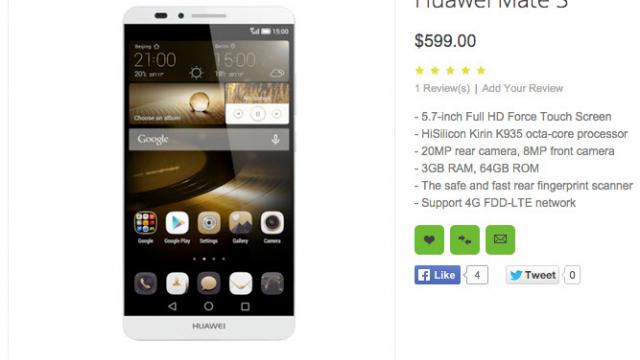 <b>Un retailer din China listează Huawei Mate S cu ecran Force Touch la bord</b>Teaserele Huawei indicau deja faptul că vom primi un tip special de interacţiune touch pe phabletul Huawei Mate S, iar zvonurile vorbeau despre un soi de Force Touch. Această tehnologie există pe Apple Watch şi pe un telefon ZTE şi ar urma să vină...