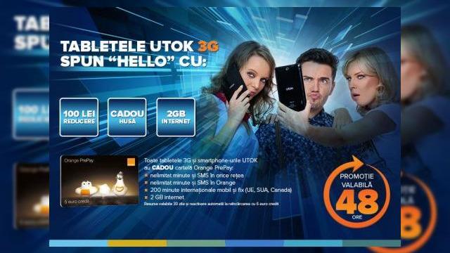 <b>Toate tabletele 3G din portofoliul UTOK beneficiază de 100 lei reducere; o cartelă Orange cu 5 euro credit și o husă sunt incluse la pachet</b>UTOK se numără printre acele puține companii locale ce realizează constant campanii de reduceri pentru produsele comercializate, fie că vorbim de tablete, fie de smartphone-uri cu prețuri foarte accesibile. Astăzi este r&acirc;ndul ca tabletele din...