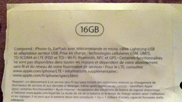 <b>iPhone 6s va avea şi o versiune cu 16 GB stocare, conform unei porţiuni de ambalaj</b>Cu c&acirc;teva săptăm&acirc;ni &icirc;n urmă, &icirc;nainte să apară dat ade 9 septembrie drept cea asociată evenimentului Apple de debut pentru iPhone 6s, aflam că viitoarele modele iPhone ar porni de la 32 GB stocare minimă. Astfel, s-ar...