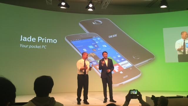 <b>IFA 2015: Acer anunţă primul său telefon Windows 10 Mobile cu funcţie Continuum, Jade Primo (Video)</b>&Icirc;n cadrul IFA 2015 Acer a anunţat astăzi primul său model de telefon Windows 10 Mobile cu dotări high end, modelul Jade Primo. El se remarcă prin faptul că aduce suport pentru funcţia Continuum, transform&acirc;ndu-se &icirc;ntr-un...