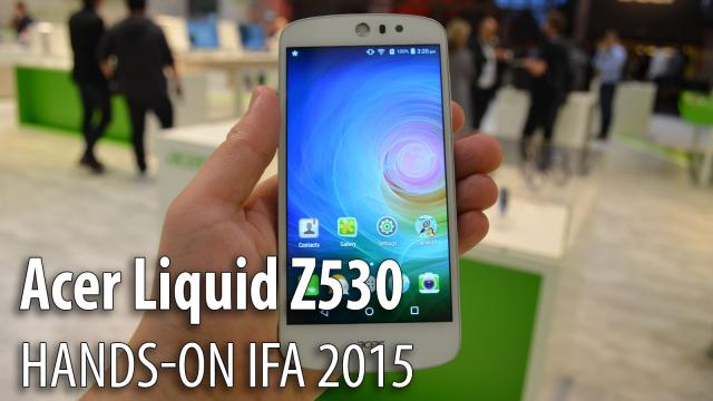 <b>IFA 2015: Acer Liquid Z530 hands-on în limba română - midranger orientat spre selfie, cu design compact (Video)</b>La IFA 2015 Acer a adus c&acirc;teva noi telefoane din gama Liquid Z, printre care şi c&acirc;teva handseturi midrange. Includem aici modelul Acer Liquid Z530, un telefon midrange cu ecran de 5 inch, pe care &icirc;l vedeţi analizat pe scurt &icirc;n...