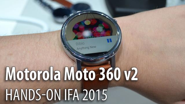 <b>IFA 2015: Motorola Moto 360 (2015) hands-on - mai compact, mai elegant şi cu mai multă varietate a versiunilor (Video)</b>Deşi isteria purtabilelor s-a mai domolit faţă de anul 2014, noutăţile nu lipsesc de la IFA 2015, acolo unde Lenovo/Motorola a prezentat noul smartwatch Moto 360 2015. Terminalul aduce un display şi un corp circular, acum cu margini mai...