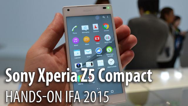 <b>IFA 2015: Sony Xperia Z5 Compact hands-on - cel mai bun telefon cu ecran sub 5 inch ni se dezvăluie la Berlin (Video)</b>Dacă veţi privi statisticile din toată lumea, ele vor spune aceleaşi lucruri: lumea vrea telefoane cu ecran mare, iar phableturile canibalizeaza chiar şi tabletele. Ei bine, există totuşi un segment destul de mare de public care doreşte &icirc;n...