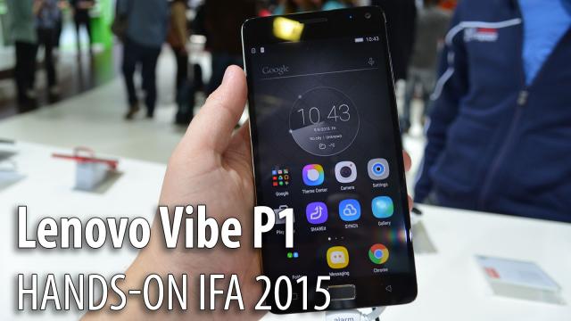 <b>IFA 2015: Lenovo Vibe P1 hands-on - unul dintre campionii bateriilor, dar cu un design destul de compact (Video)</b>Cu câţiva ani în urmă dacă un telefon depăşea 3000 sau 4000 mAh în capacitatea bateriei, atunci cu siguranţă sacrifica talia să şi devenea destul de masiv. Ei bine, în ziua de azi handseturile cu baterii mari au şi...
