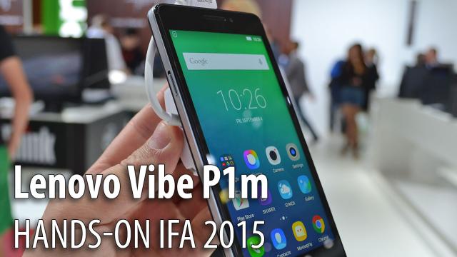 <b>IFA 2015: Lenovo Vibe P1m hands-on - smartphone cu baterie de 4000 mAh și preț de 159 dolari</b>&Icirc;n cadrul t&acirc;rgului IFA din acest an s-au făcut remarcate &icirc;n special două companii prin prisma lansărilor multiple, mai precis Sony și Lenovo, ambele sosind &icirc;n Berlin cu o serie de terminale foarte interesante. Dacă &icirc;n...